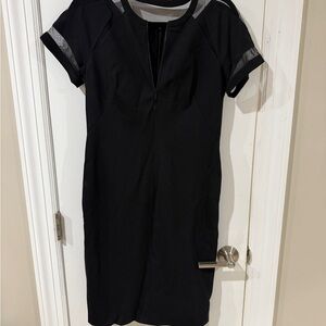 Lafayette 148 New York Black Midi Dress